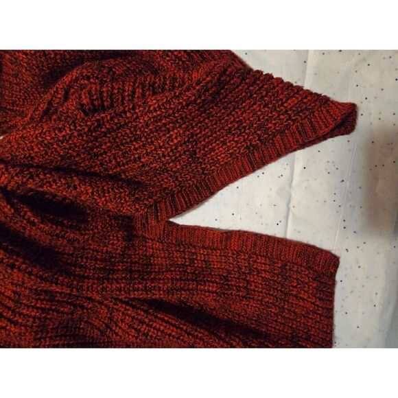 Torrid Women's Red V-Neck Marled Knit Long Sleeve Sweater Size 3 | 3X - Picture 4 of 9